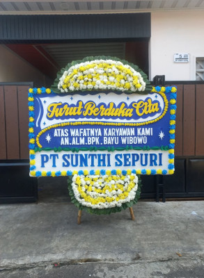 Papan Bunga Duka di Klego