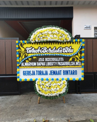 Papan Bunga Duka di Klego